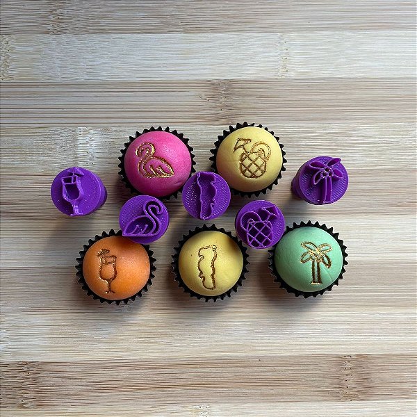 Carimbos para Docinhos Brigadeiro Tropical 2