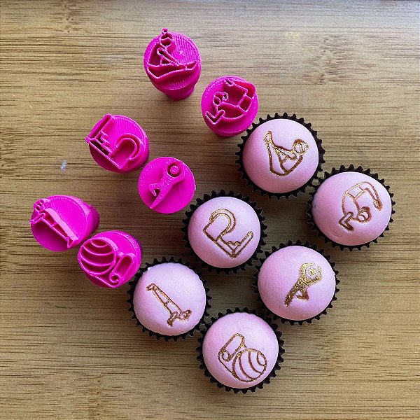 Carimbos para Docinhos Brigadeiro Pilates