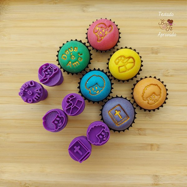 Carimbos para Docinhos Brigadeiro Palavrinhas