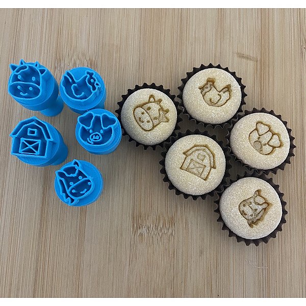 Carimbos para Docinhos Brigadeiro Fazendinha 1