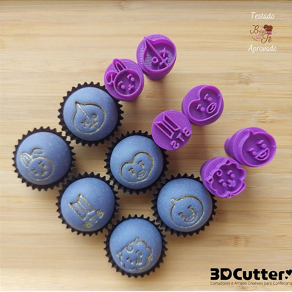 Carimbos para Docinhos Brigadeiro K-Pop