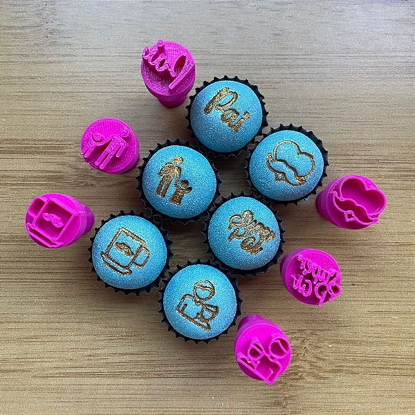 Carimbos para Docinhos Brigadeiro Dia Dos Pais 2