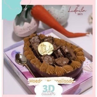 4 Marcadores Carimbo Para Chocolate (Molde de Silicone)  4cm
