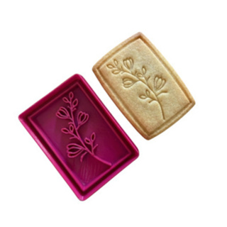 Marcador e cortador Dia Das Mães (Ramos de Flores) para biscoitos e pasta americana