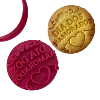 Marcador e Cortador Dias dos Namorados (Modelo 01) Para Pasta Americana e Biscoitos