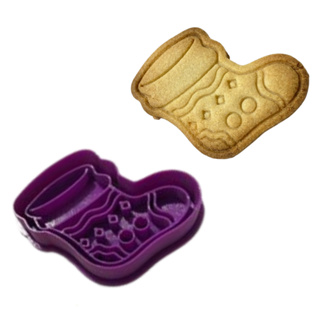 Cortador e Marcador Bota do Papai Noel - 6cm