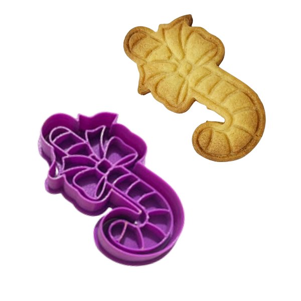Marcador e cortador Bengala de Natal - para biscoitos e pasta americana