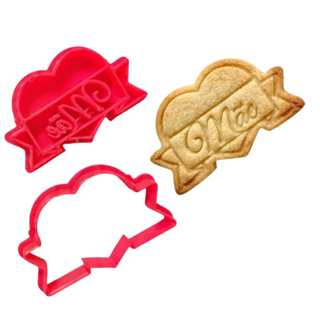 Cortador e Marcador Coração Mãe - 4,5cm