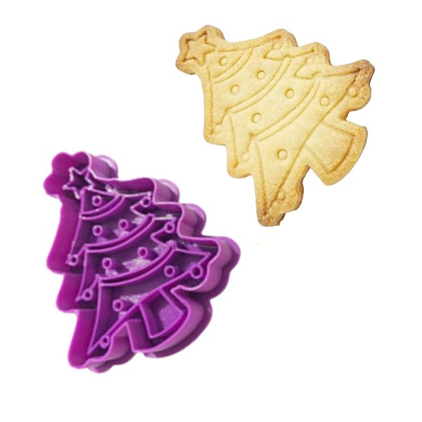 Marcador e cortador Árvore de Natal para biscoitos e pasta americana