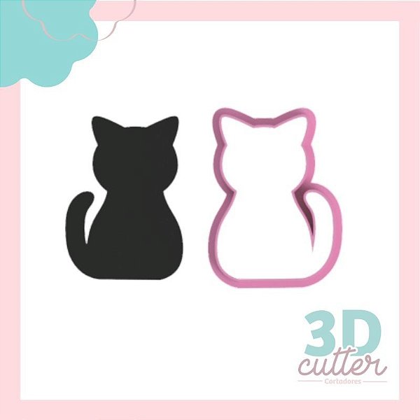 Cortador Silhueta Gato - 5cm
