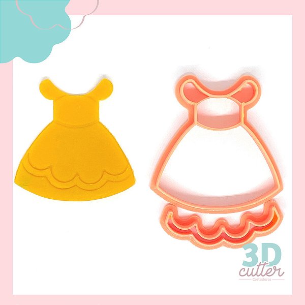 Cortador Vestido Bela - 5cm