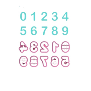 Kit Cortadores Numerais 2cm