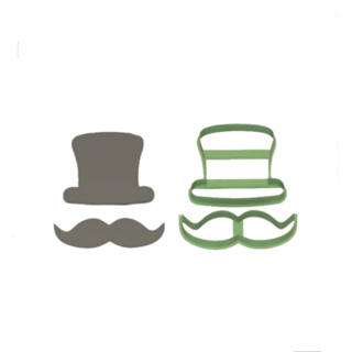 Cortador Cartola e Bigode 8,5cm