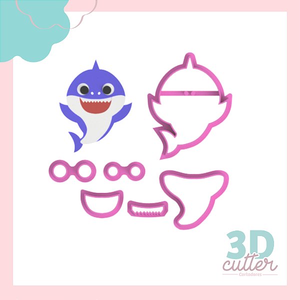 Cortador Baby Tubarão - 5cm