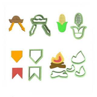 Kit Cortadores Festa Junina 3cm e 5cm