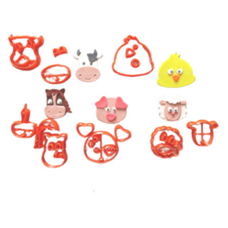 Kit Cortadores Fazendinha 5cm