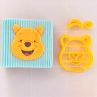 Kit Cortadores Turma Ursinho Poh 5cm