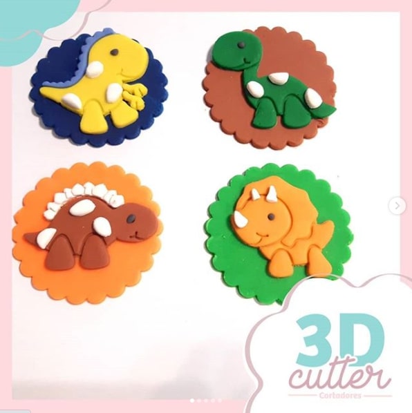 Kit Cortadores Dino Baby - 5cm