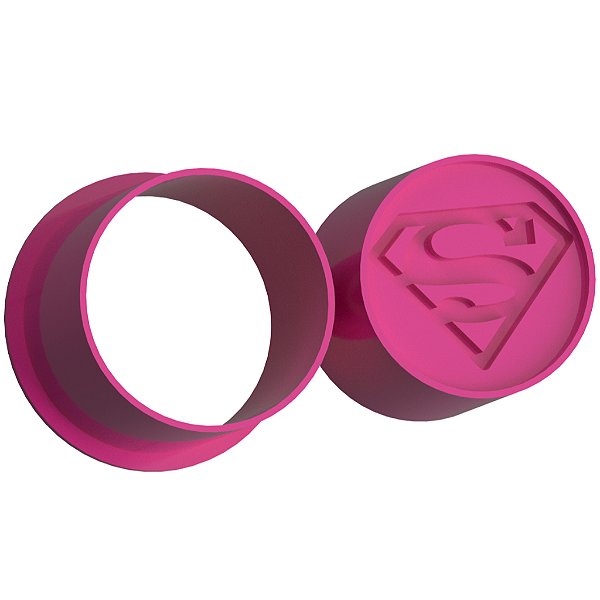 Símbolo Homem Super (Heróis) - Ejetor Modelador para Brigadeiros