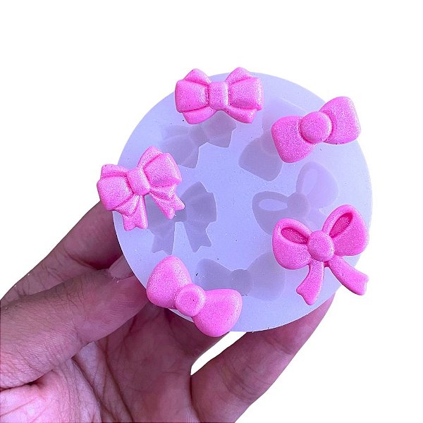 Molde de Silicone Alimentício para Apliques - Laços
