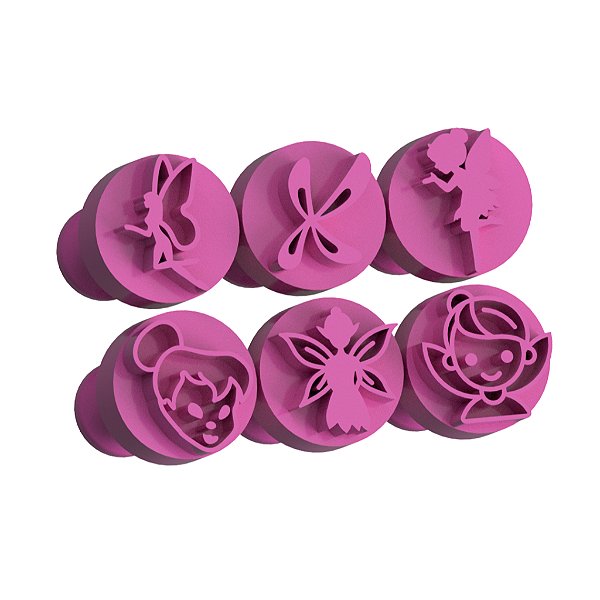 Carimbo para Doces Brigadeiro - Fadas