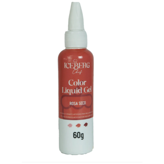 Corante Liquid Gel (ROSA SECO) Iceberg - 60g