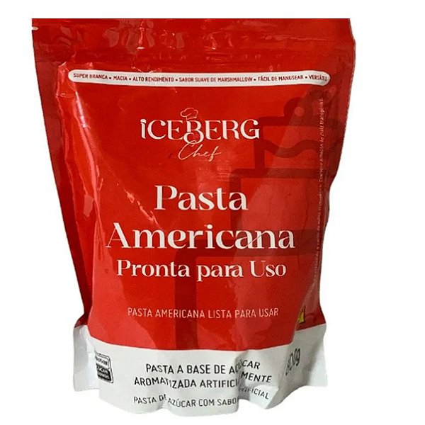 PASTA AMERICANA PRONTA BRANCA 800G (Iceberg)