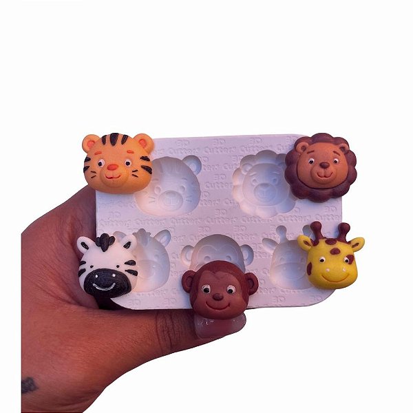 Molde de Silicone para Artesanato - Safari