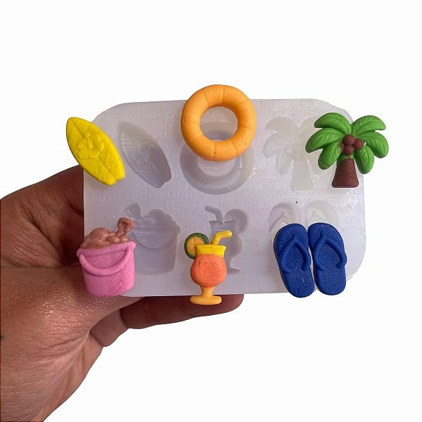 Molde de Silicone Alimentício - Praia