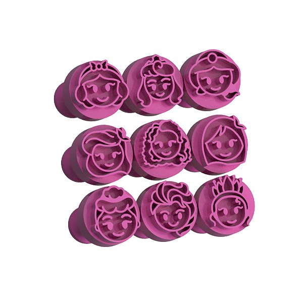 Carimbo para Doces Brigadeiro - Princesas