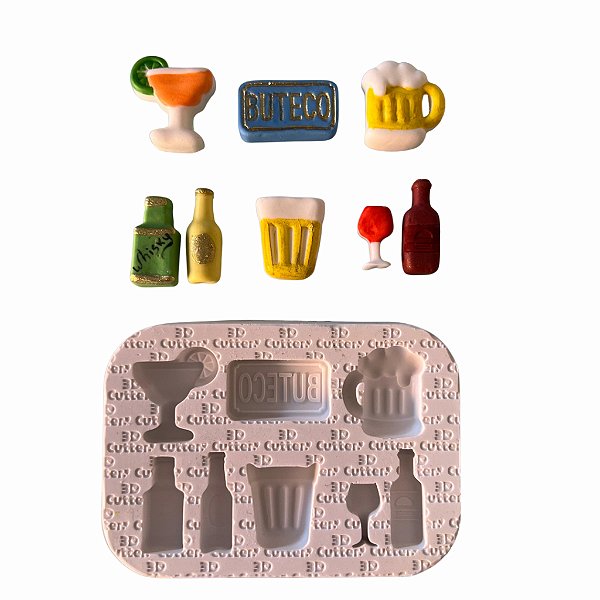 Molde de Silicone Alimentício - Buteco (Bar)