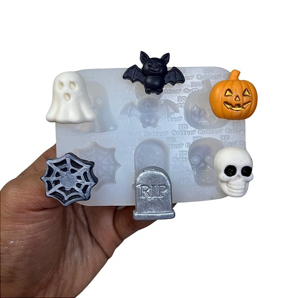 Molde de Silicone para Artesanato - Halloween