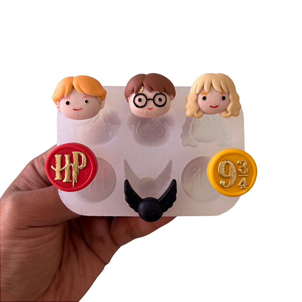 Molde de Silicone para apliques de Artesanato - Menino Harry