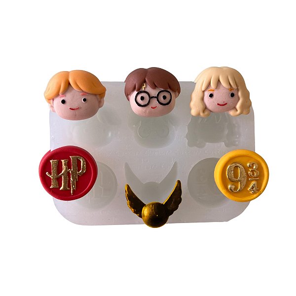 Molde de Silicone para apliques de Confeitaria - Menino Harry