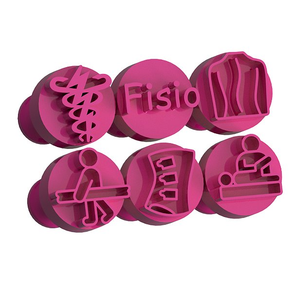 Carimbos para Doces Brigadeiros - Fisioterapia