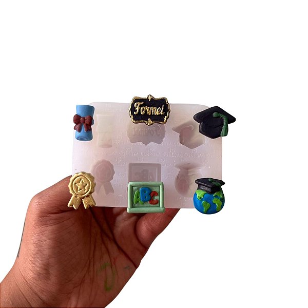 Molde de Silicone para apliques de Confeitaria - Formatura