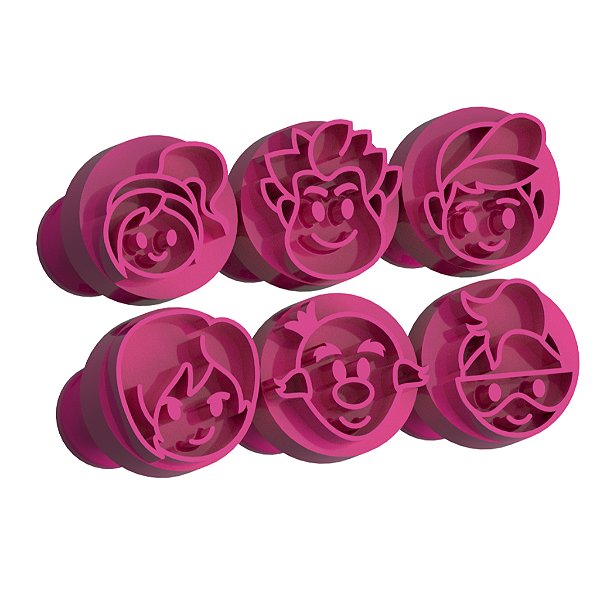 Carimbos para Doces Brigadeiros - Vanellope e Ralf