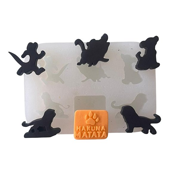 Molde de Silicone para apliques de Artesanato - Leão
