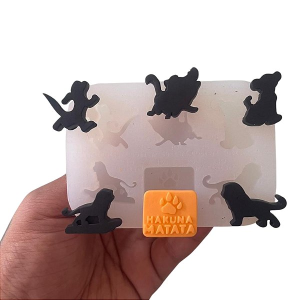 Molde de Silicone para apliques de Confeitaria - Leão