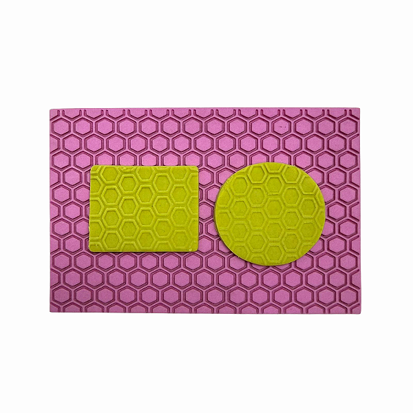 Textura Emborrachada para Pasta Americana - Hexágonos