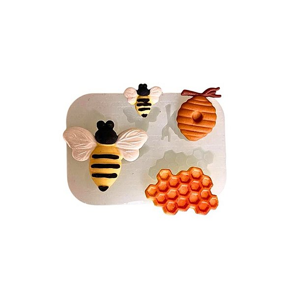 Molde de Silicone para Confeitaria - Abelha