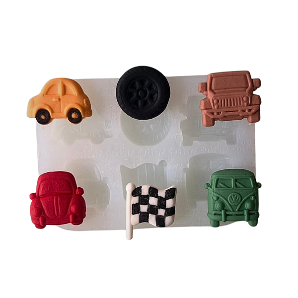 Molde de Silicone para apliques de Artesanato - Carro