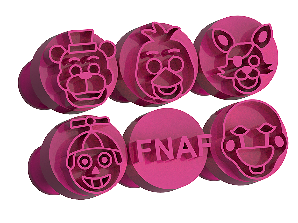 Carimbos para Doces Brigadeiro - Jogo de Terror do Freddy