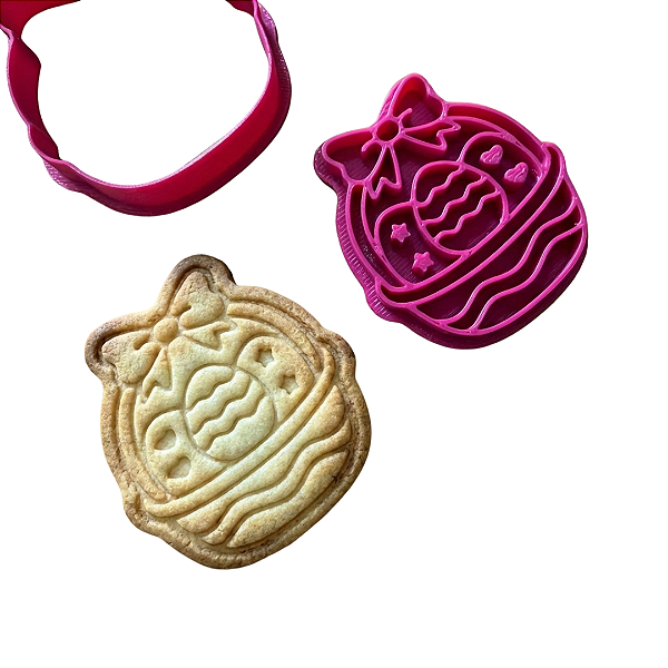 Cortador e Marcador para Biscoitos | Cesta de Ovos de Páscoa - 5cm | Ideal para Massas, Pasta Americana e Biscuit