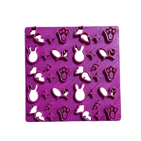 Marcador Textura Páscoa (modelo 02) 8cm para pasta Americana