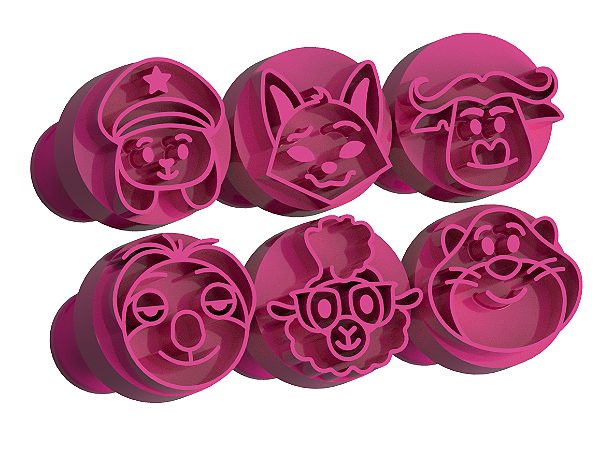 Carimbos para Doces Brigadeiro - Zoo Útopia