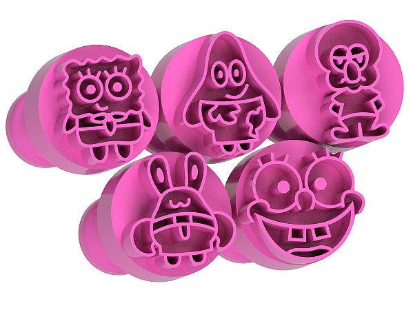 Carimbos para Doces Brigadeiro - Turma do BOB 1