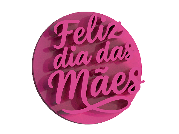 Carimbo para Doces Brigadeiro - Feliz Dia das Mães 3cm (modelo 3)