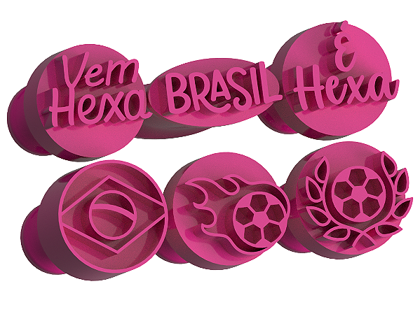 Carimbos para Doces Brigadeiro - Copa do Mundo 2