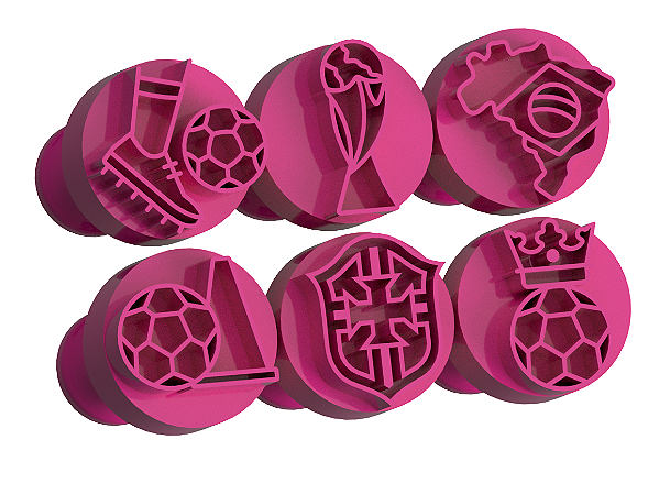 Carimbos para Doces Brigadeiro - Copa do Mundo 3